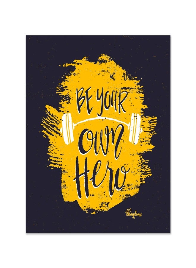 Bhai Please Fries, Be Your Own Hero, Fish, Beauty Begins Wooden Fridge Magnet | Quotes, Comic, Food & Drinks, Fun Decorations and Gifts (Pack of 4) (one Piece Each Design) - Image 3